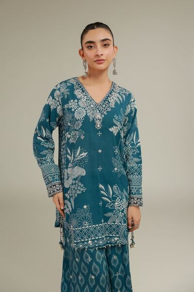 Embroidered | Raw Silk | Kurta | USD 55.00