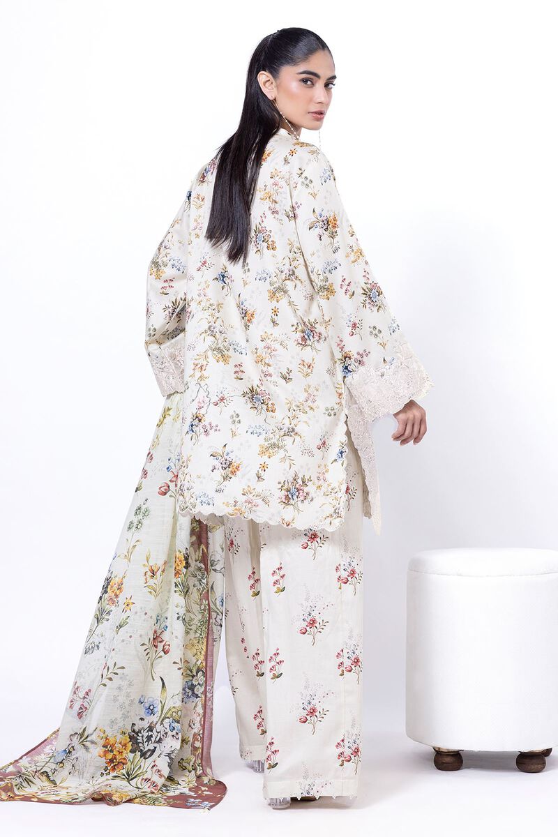 Embroidered | Cotton Satin | Tailored 3 Piece | USD 42.50