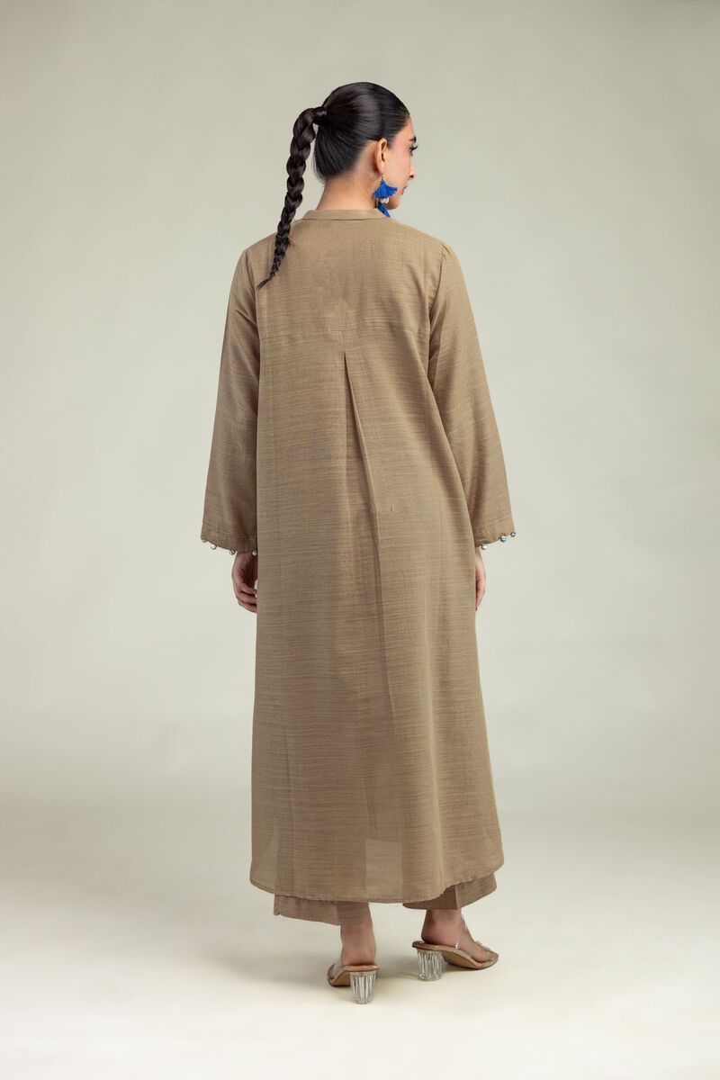 Dyed | Textured Cotton | Long Cotton Kurta | USD 35.00