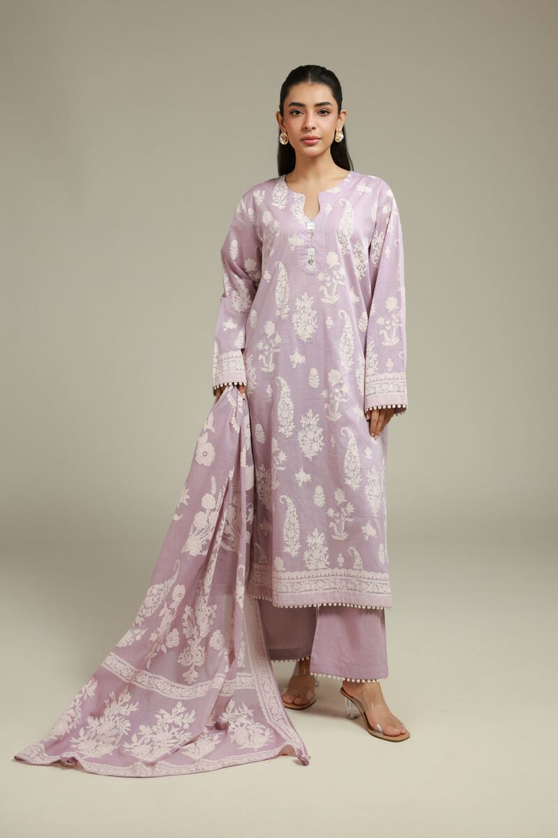 Printed | Cambric | 3-Piece Cambric Tailored | USD 65.00