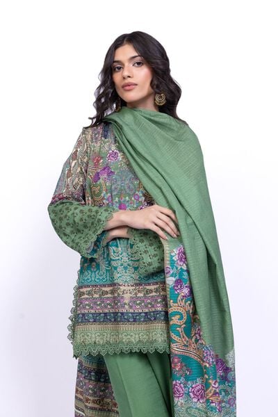 Printed | Mesuri Khaddar | Dupatta | USD 11.00