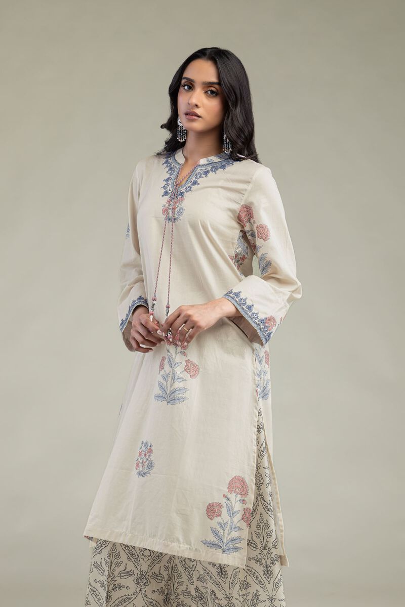 Embroidered | Cambric | Floral Cambric Kurta | USD 45.00