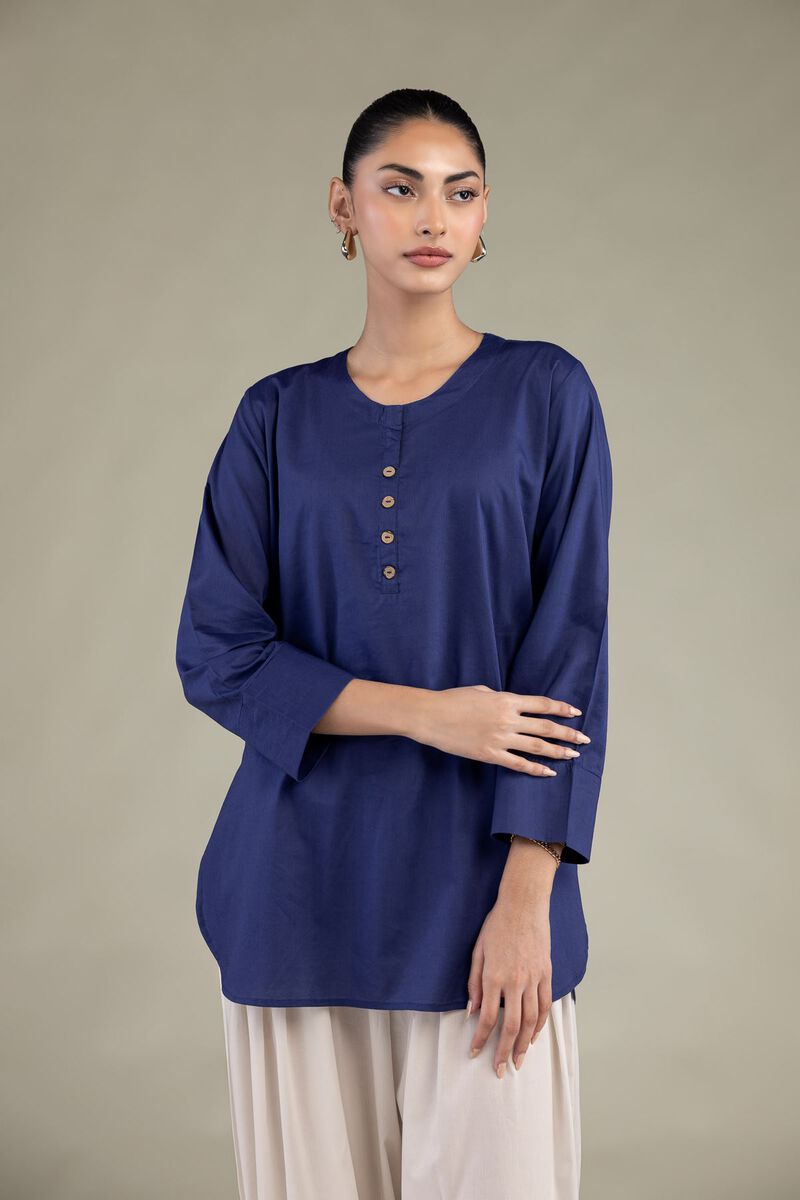 Dyed | Cotton Viscose | Solid Short Kurta | USD 40.00