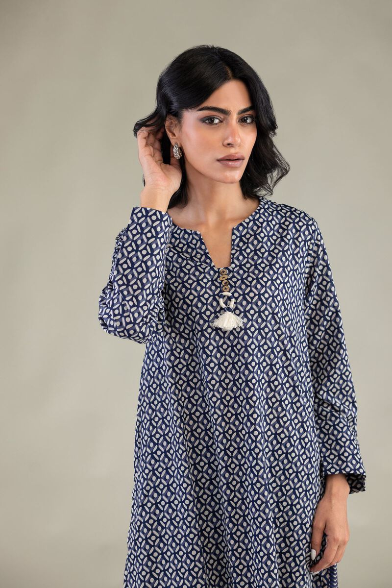 Printed | Cambric | Printed Longline Kurta | USD 35.00
