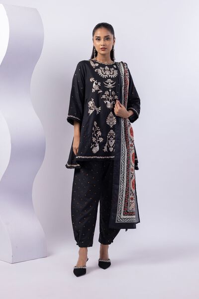 Embroidered | Cotton Dobby | Pants | USD 20.00