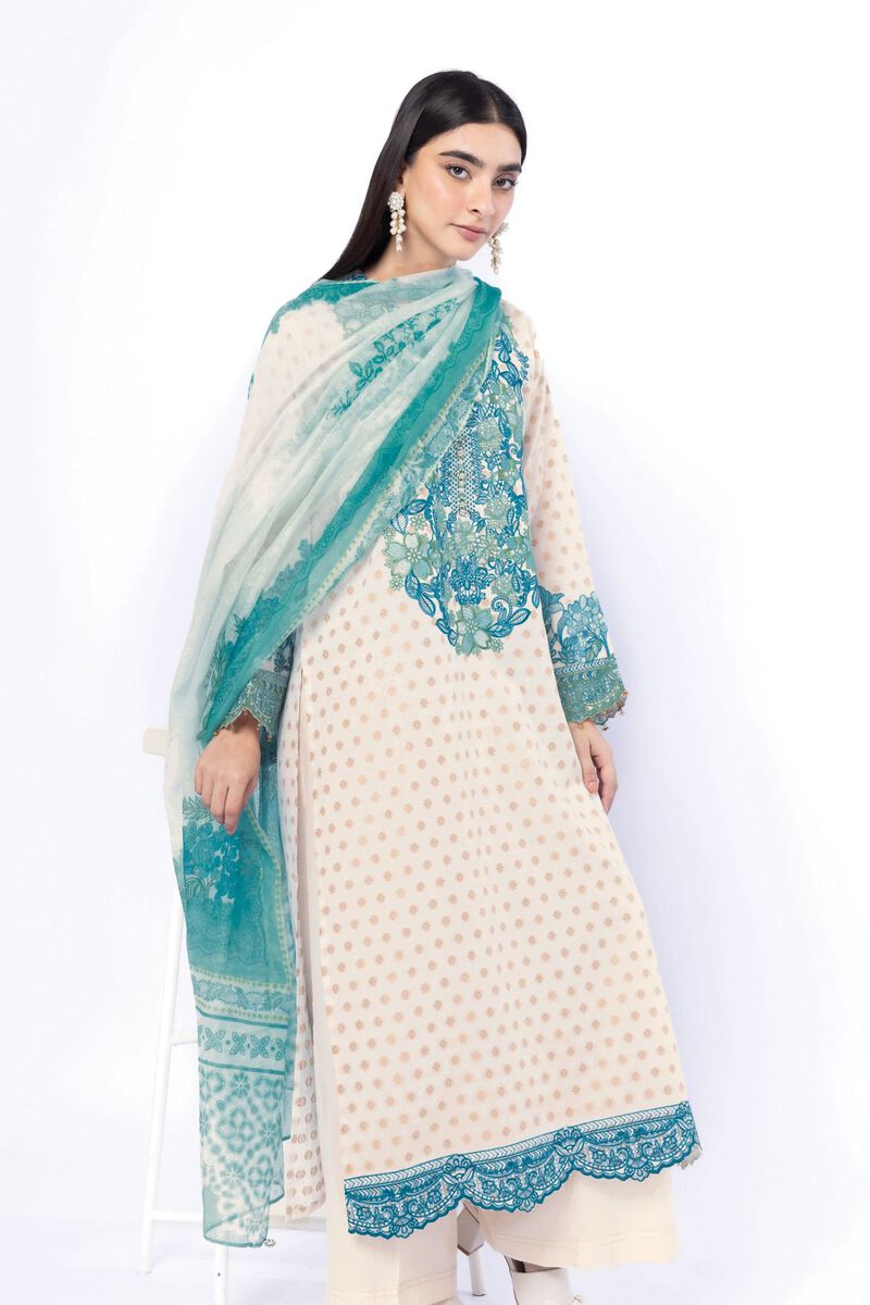 Embroidered | Jacquard | Tailored 3 Piece | USD 85.00