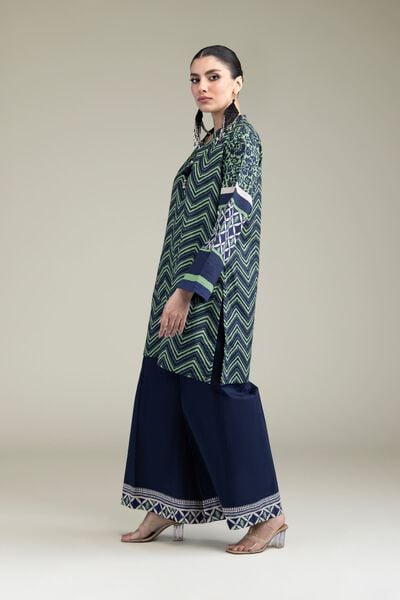 Printed | Cambric | Navy Cambric Pants | USD 25.00