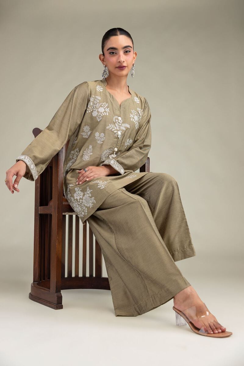 Printed | Raw Silk | Floral Silk Kurta | USD 55.00