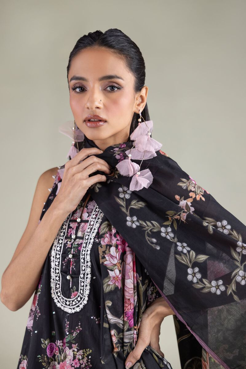 Embroidered | Lawn | Floral Draped Dupatta | USD 25.00