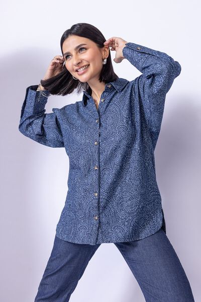 Embroidered | Tencel Denim | Blouse | USD 10.50