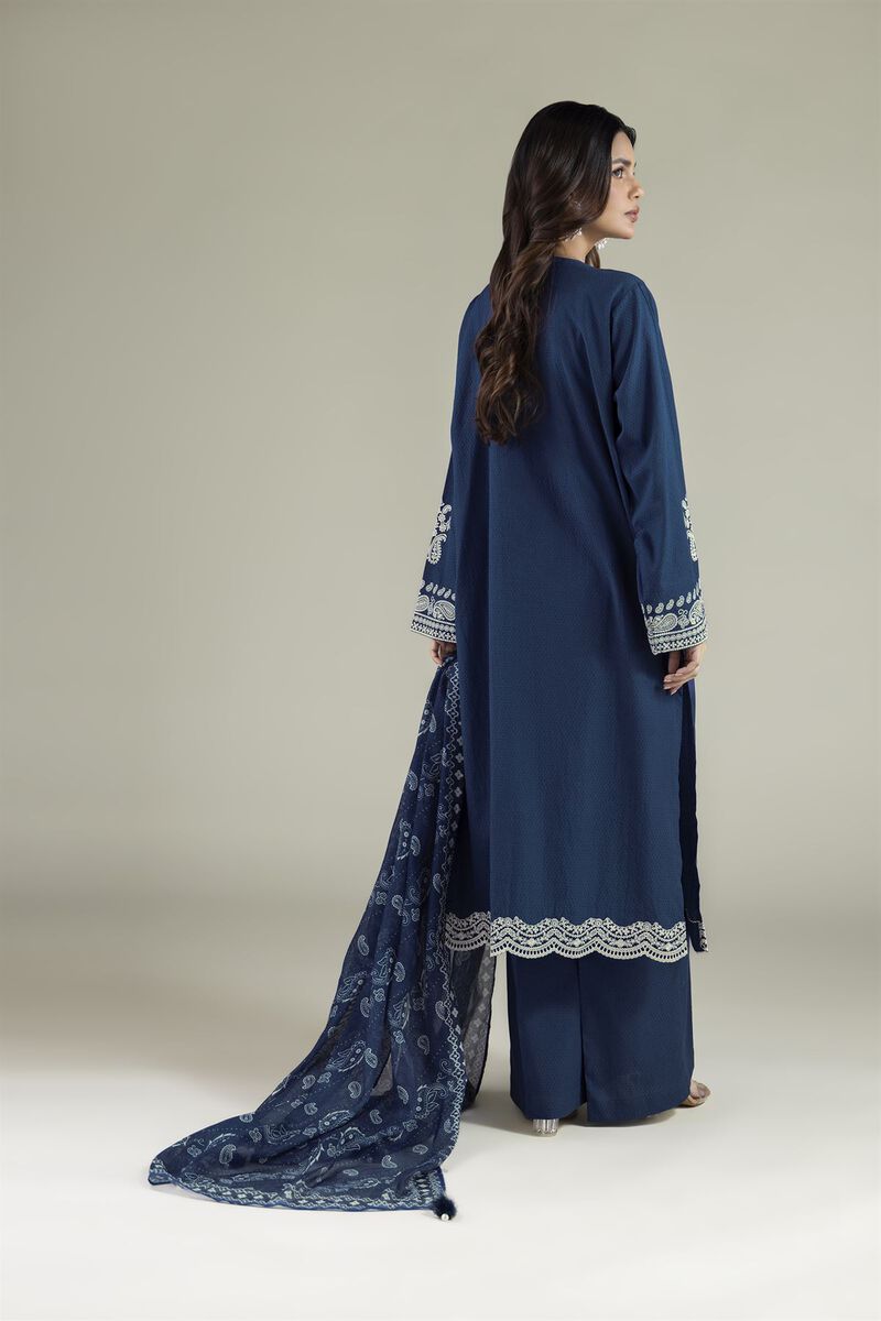 Embroidered | Cotton Dobby | Cotton Tailored Set | USD 80.00