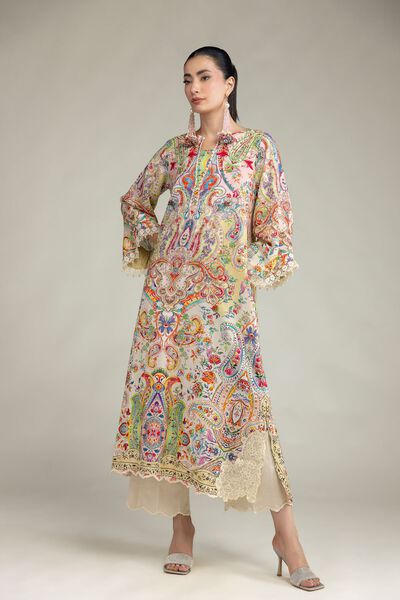Embroidered | Raw Silk | Raw Silk Pants | USD 30.00