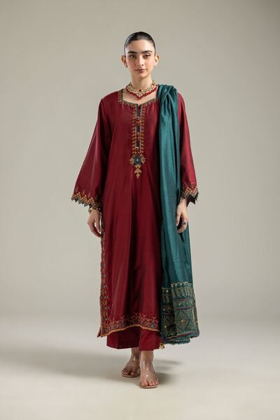 Raw Silk | Silk Solid Pants | USD 30.00