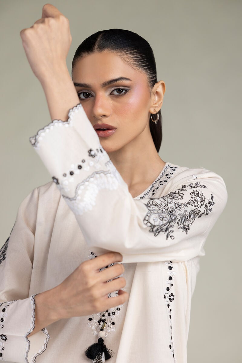 Embroidered | Cambric | Floral Cambric Kurta | USD 45.00