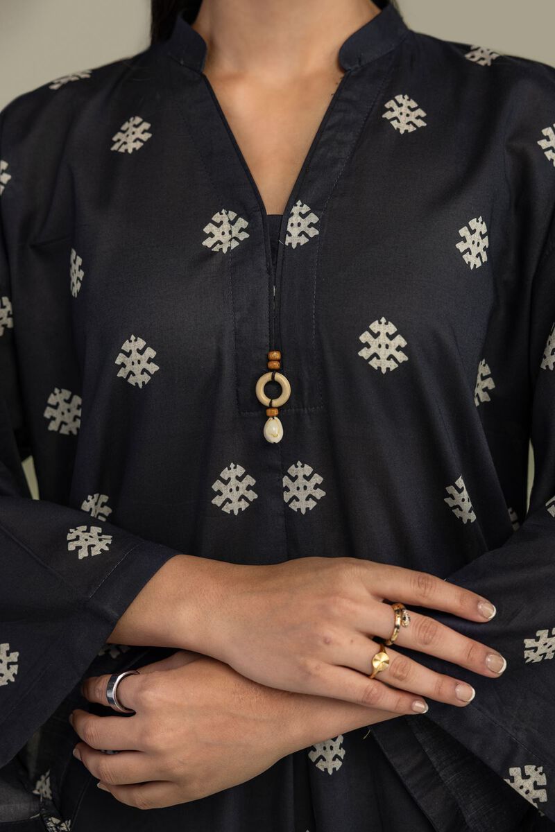 Printed | Cambric | Cambric Longline Kurta | USD 40.00