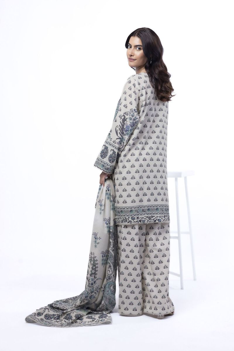 Printed | Karandi | Tailored 3 Piece | USD 50.00