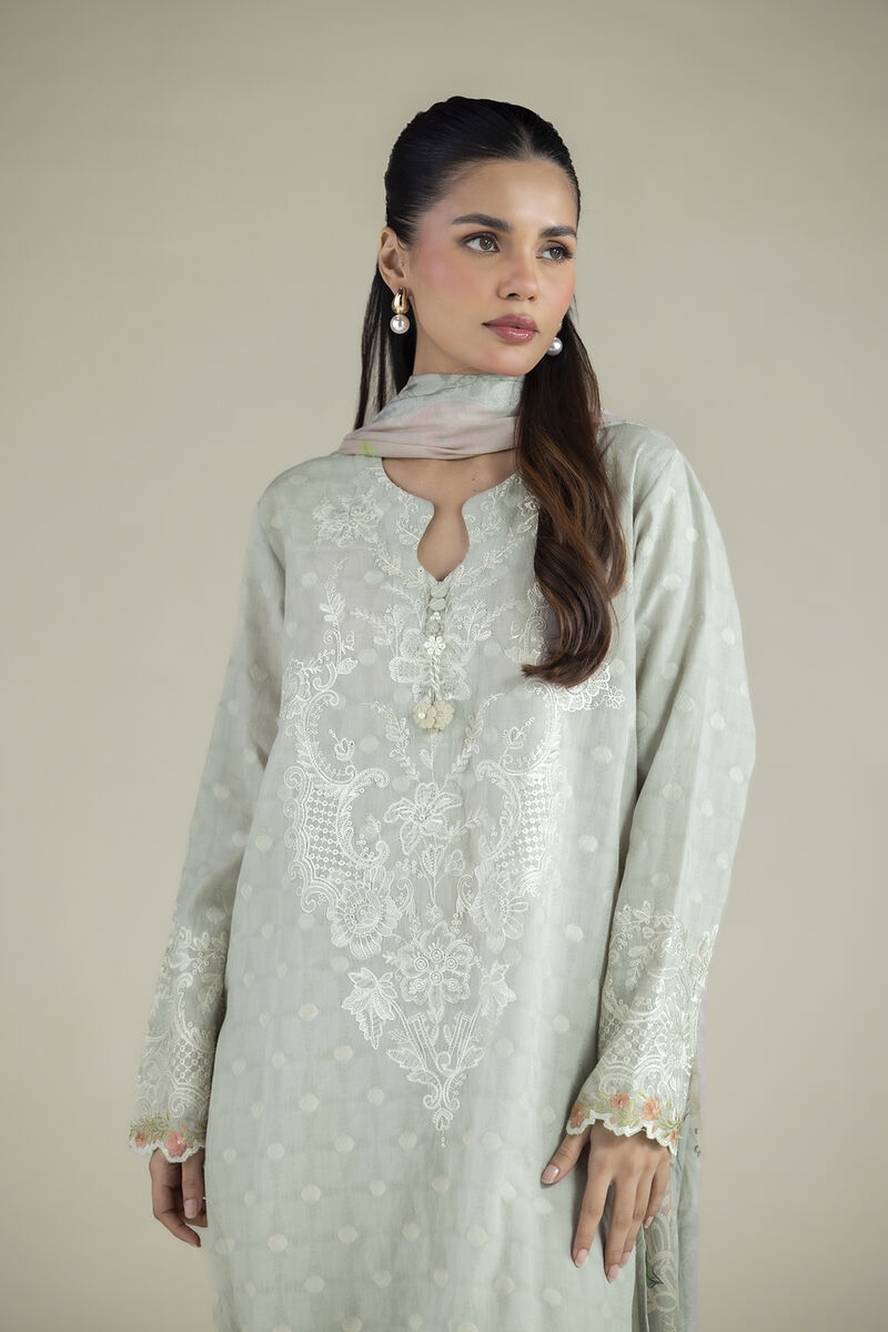 Embroidered | Broshia | Tailored 3-Piece Broshia | USD 80.00