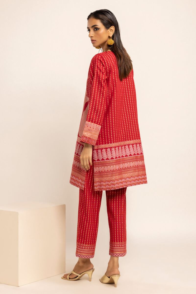 Kurta | Embroidered, RED, hi-res image number null