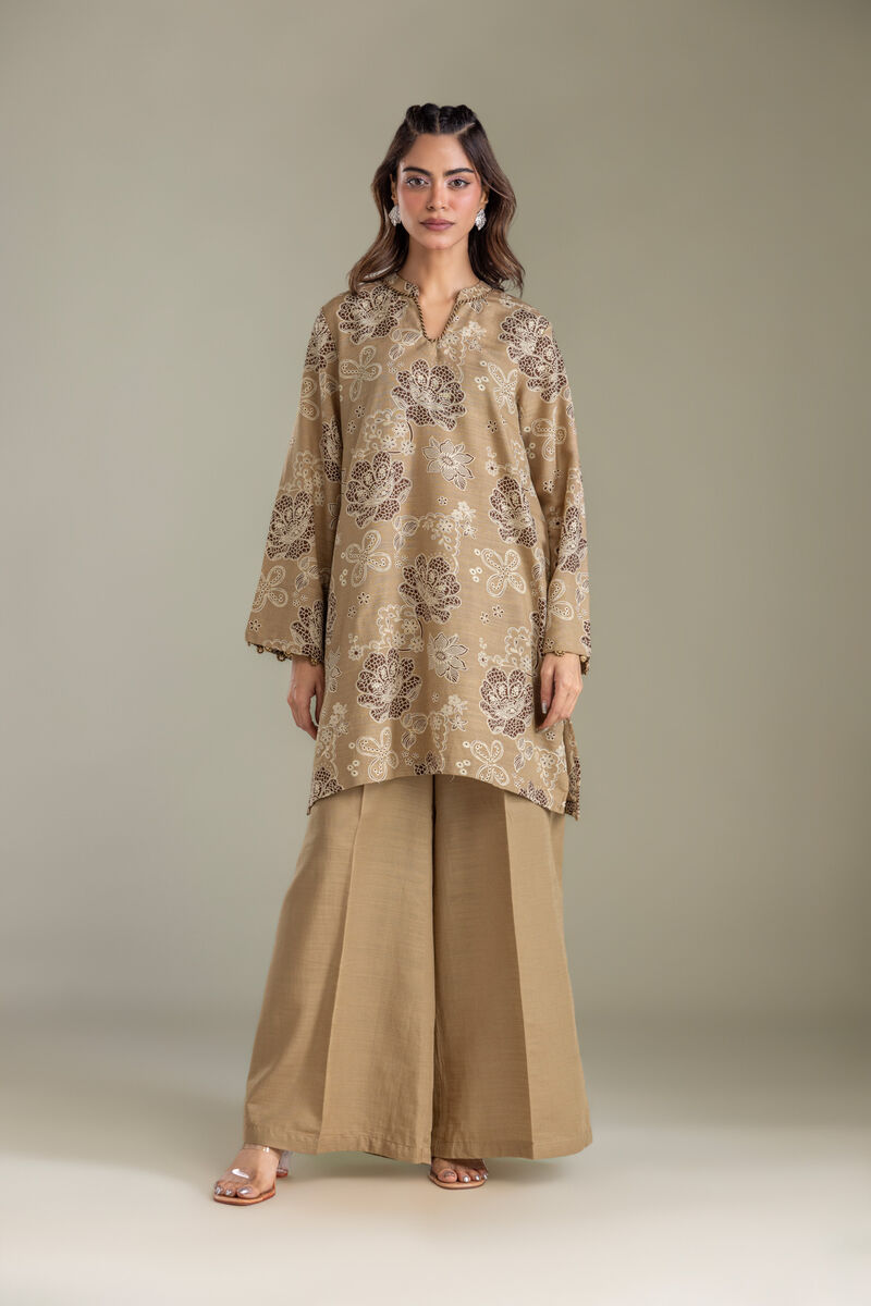 Printed | Light Khaddar | Beige Khaddar Pants | USD 30.00