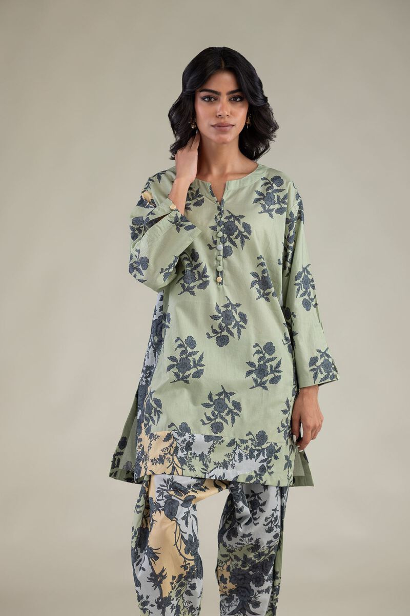Embroidered | Cambric | Floral Short Kurta | USD 35.00