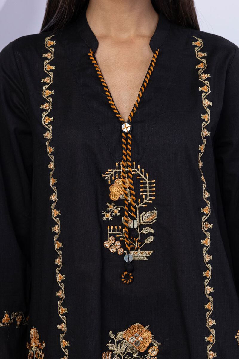 Embroidered | Crosshatch Poplin | Kurta | USD 20.00