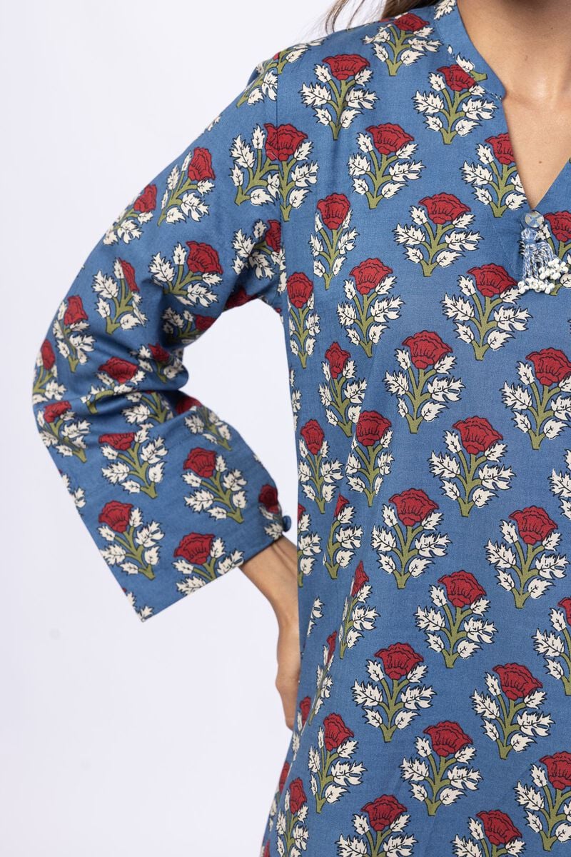 Printed | Crosshatch Poplin | Kurta | USD 12.50