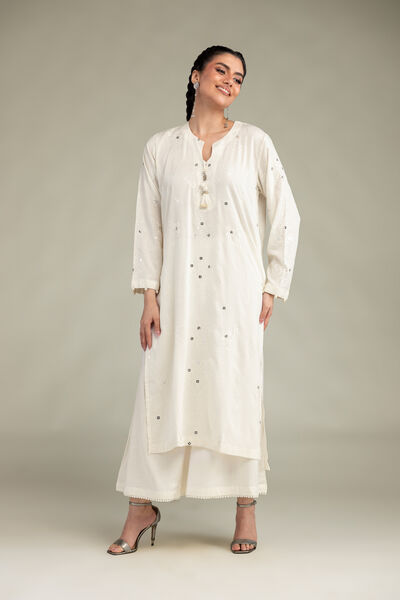 Embroidered | Raw Silk | Solid Silk Pants | USD 35.00