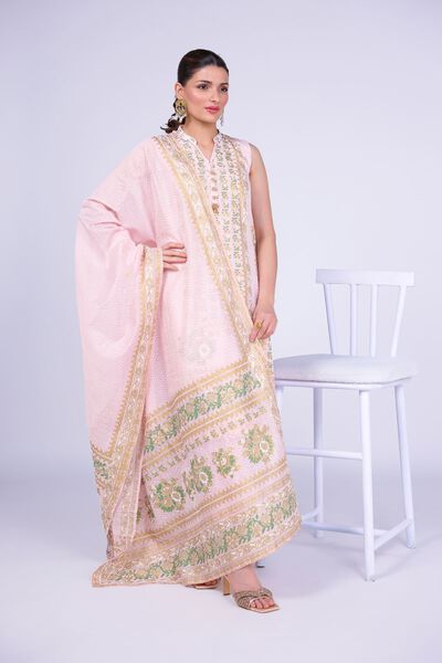 Printed | Cotton Net | Dupatta | USD 33.00