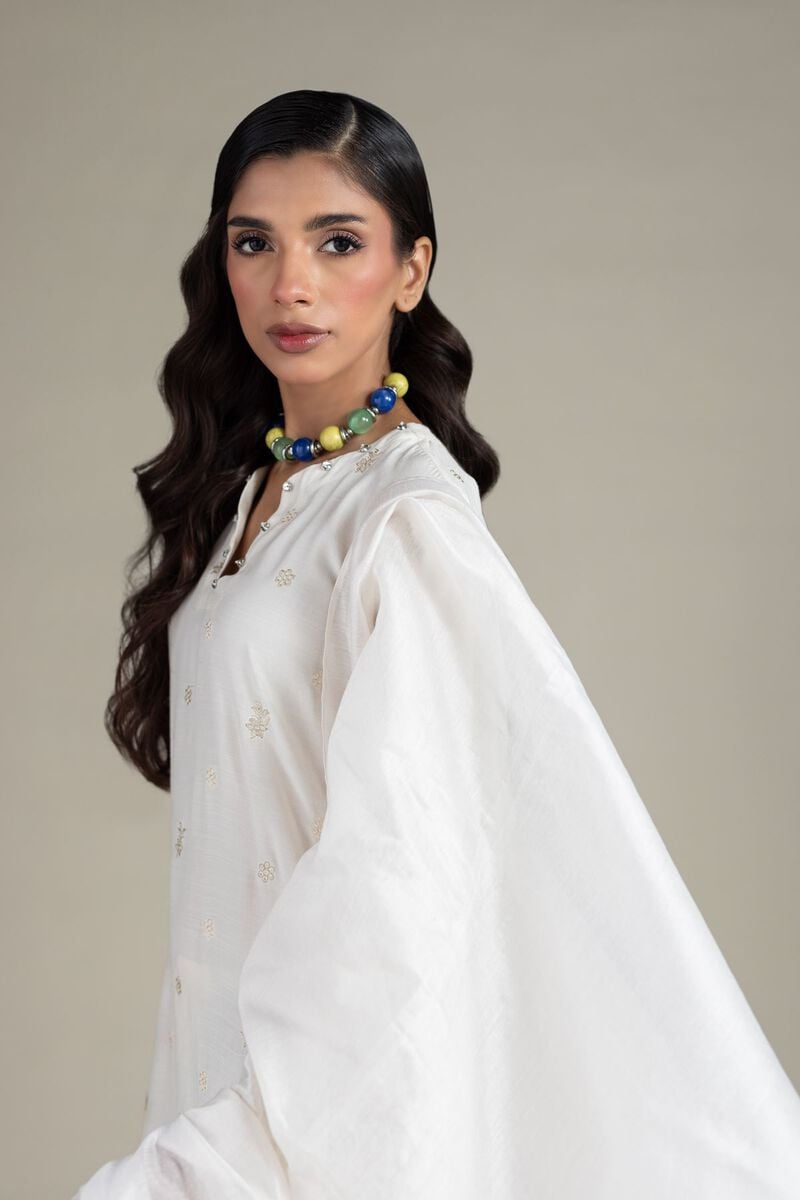 Embroidered | Raw Silk | Tailored Silk Suit | USD 85.00