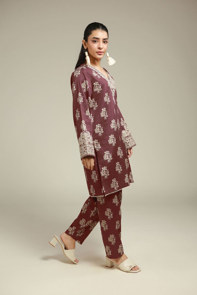 Embroidered | Satin | Tailored 2 Piece | Top and Bottom | USD 60.00