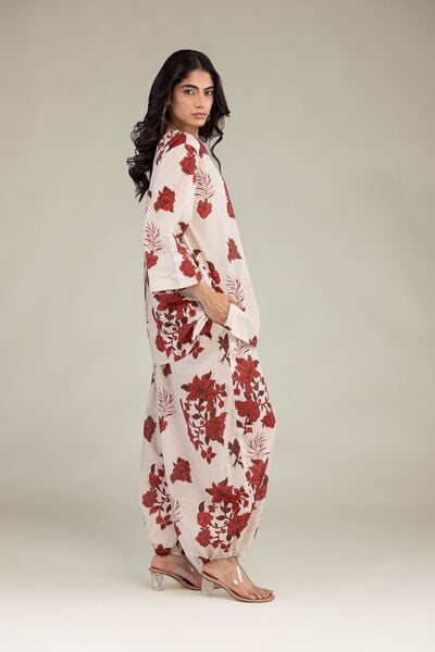 Printed | Cambric | Floral Cambric Trousers | USD 30.00