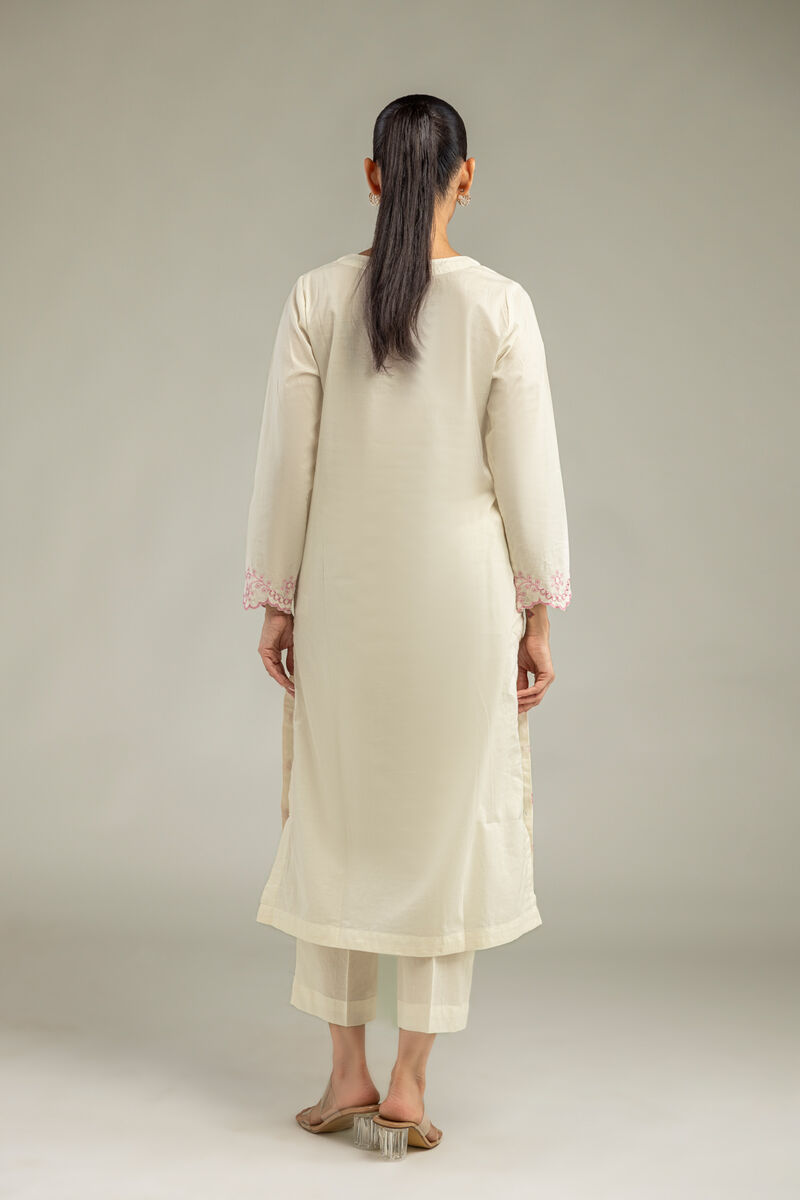 Embroidered | Cambric | Cambric Floral Kurta | USD 40.00