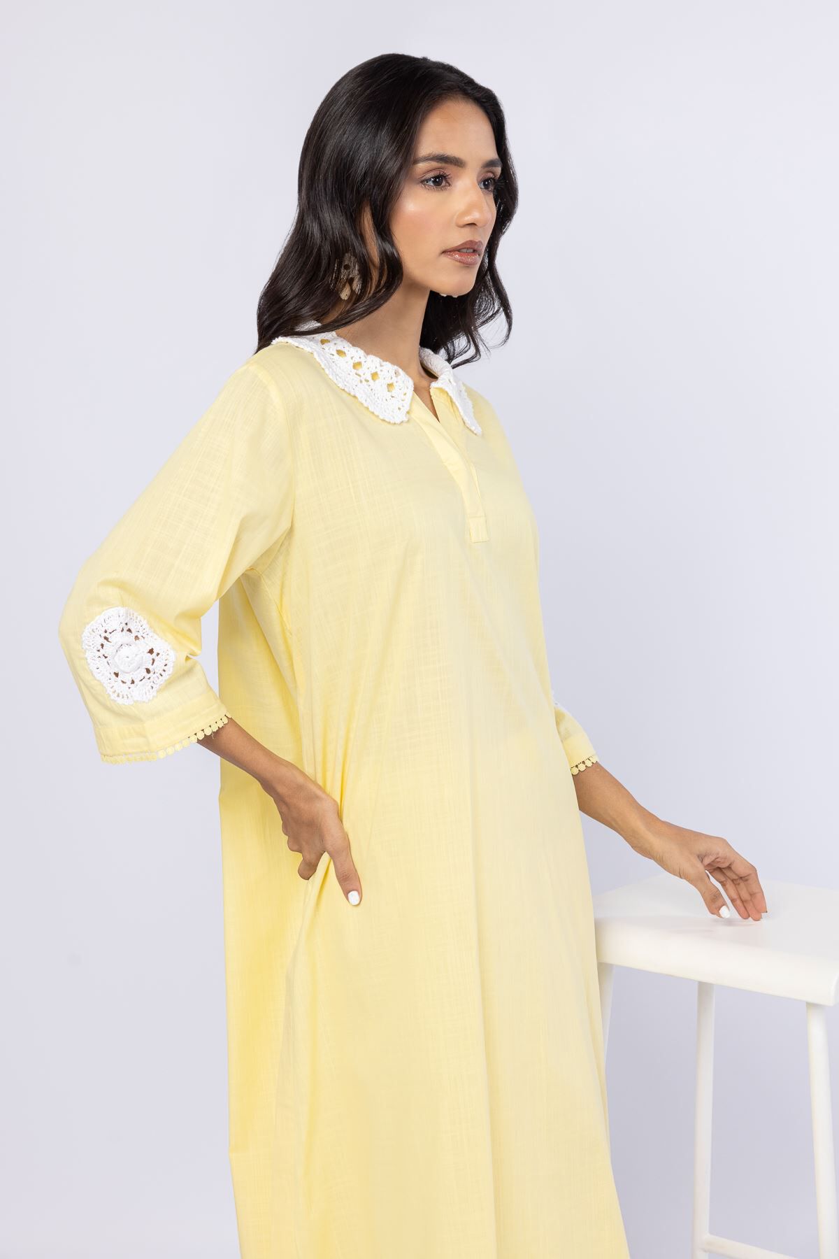 Buy Kurta | 10.50 USD | 25-03EX27-01TA-VG_MULTI | Khaadi United States