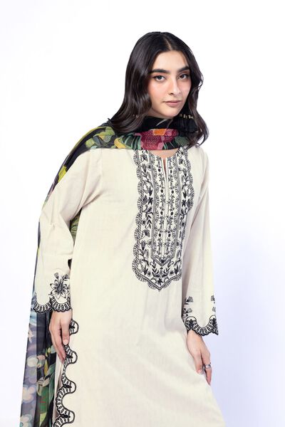 Embroidered | Cotton Dobby | Tailored 3 Piece | USD 75.00