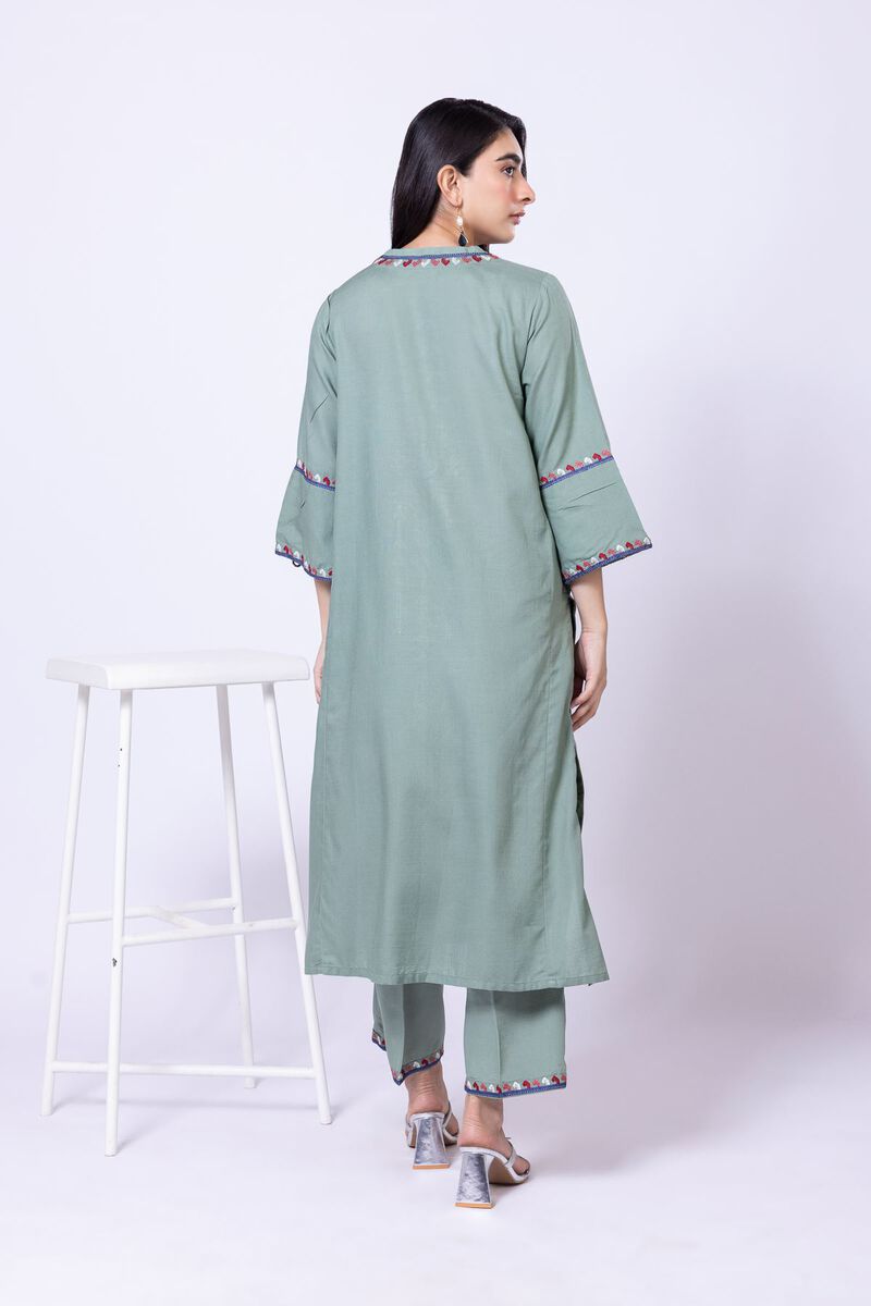 Embroidered | Dull Raw Silk | Kurta | USD 35.00