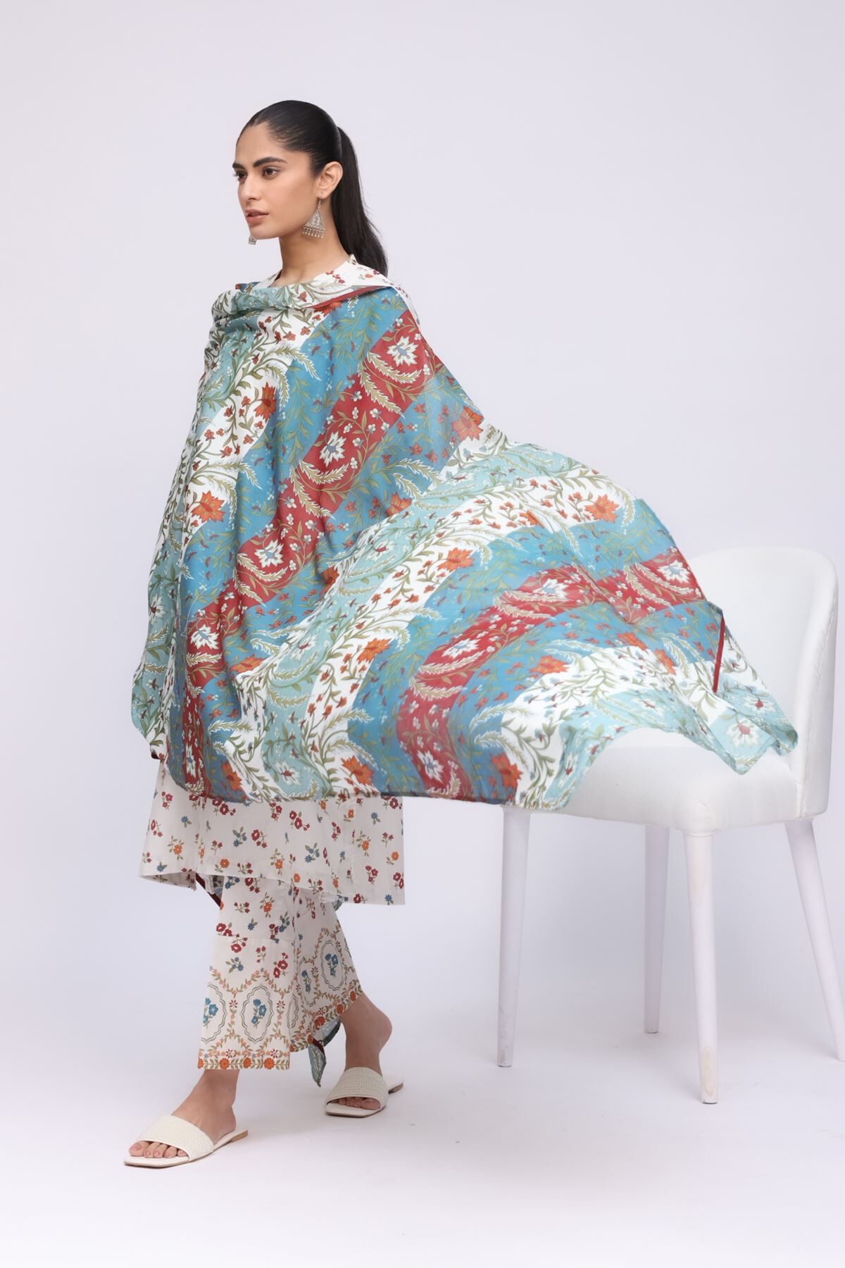 Buy Dupatta | 0.0 N/A | 25-04EX13-01SA-VG_MULTI | Khaadi United States