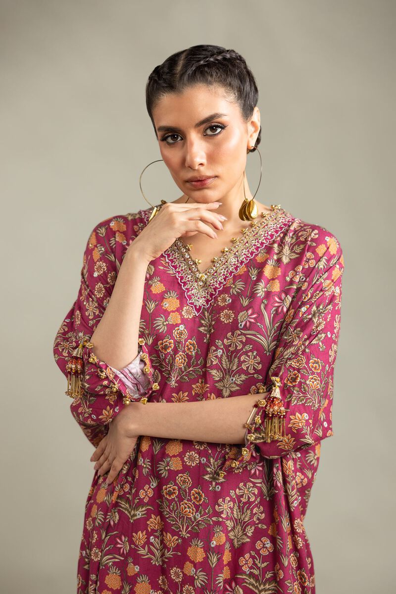 Embroidered | Raw Silk | 2-Piece Co-ord Set | USD 125.00