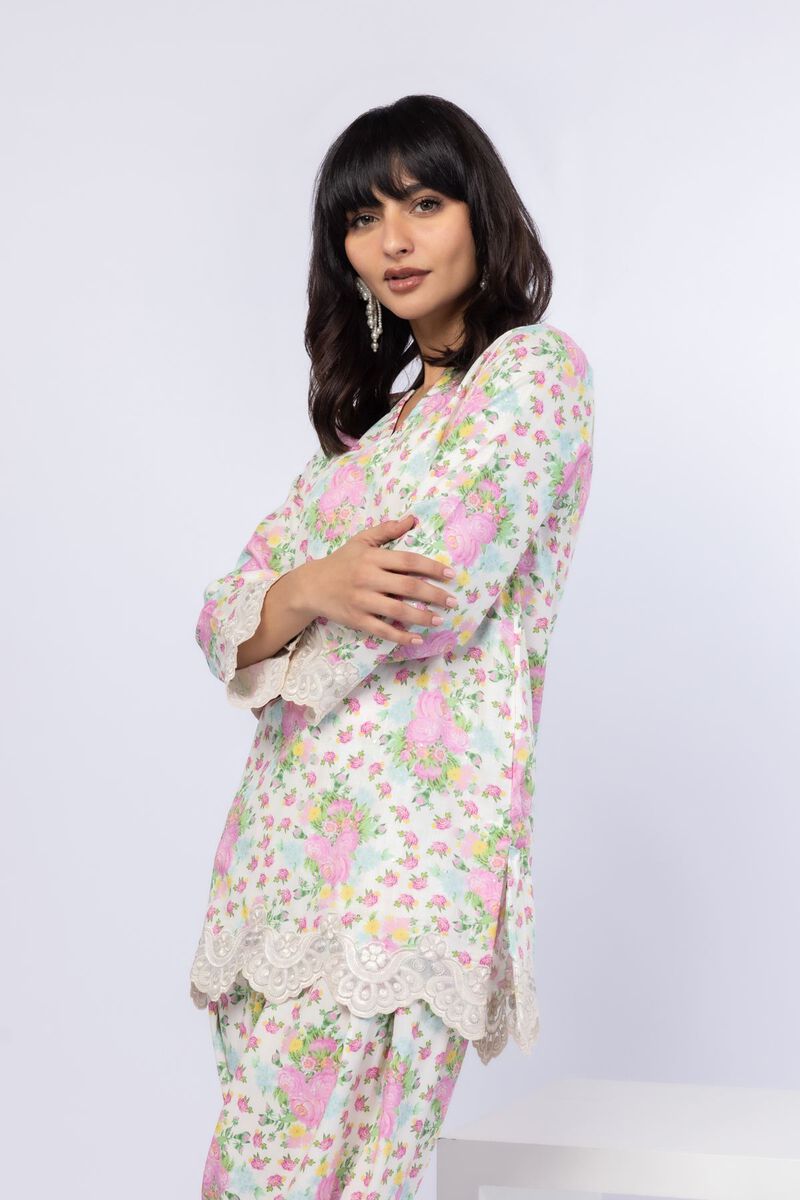 Embroidered | Crosshatch Raw Silk | Kurta | USD 40.00