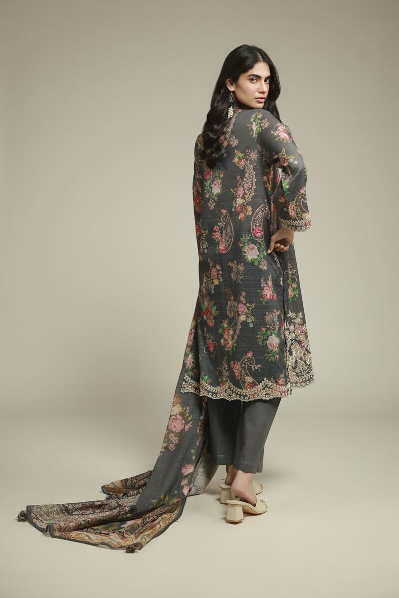 Embroidered | Mesuri | Embroidered Tailored 3-Piece | USD 70.00