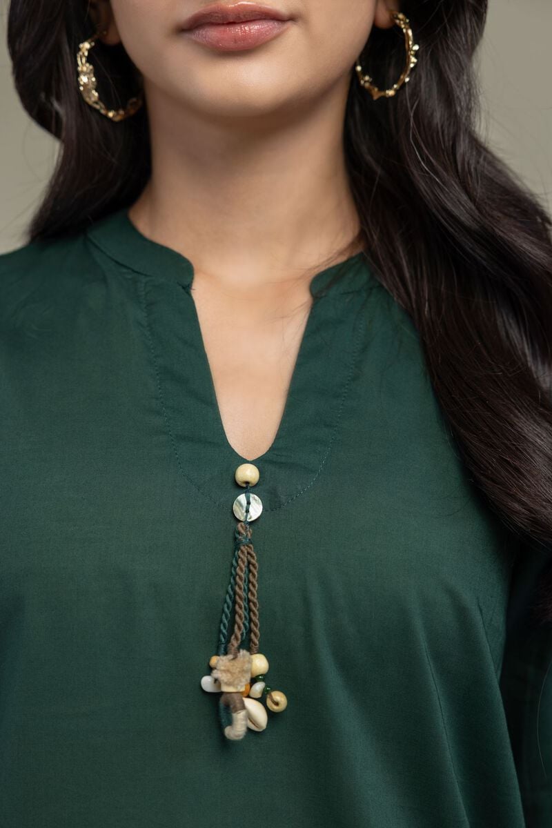Cambric | Floral Green Kurta | USD 45.00