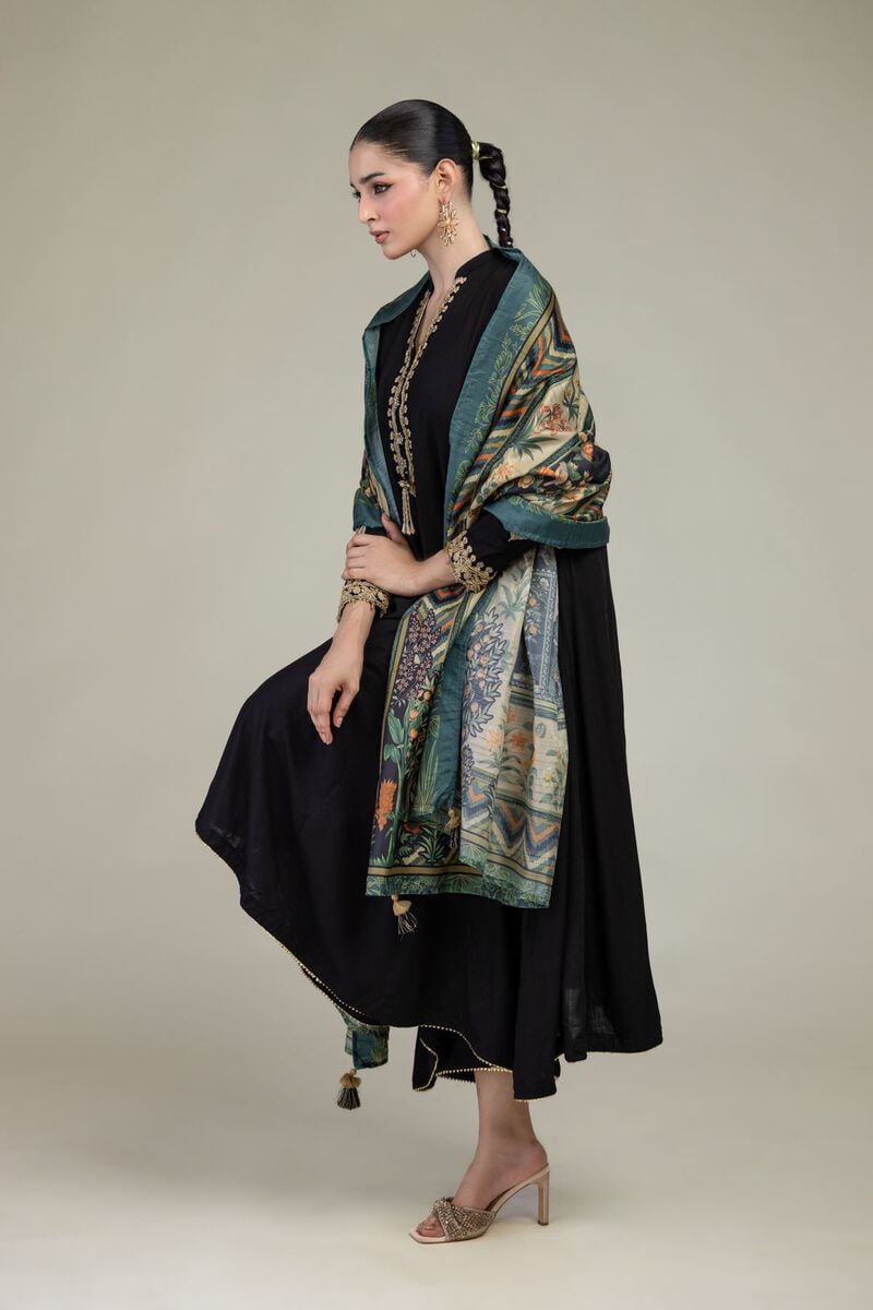 Printed | Polyester Silk | Floral Silk Dupatta | USD 30.00