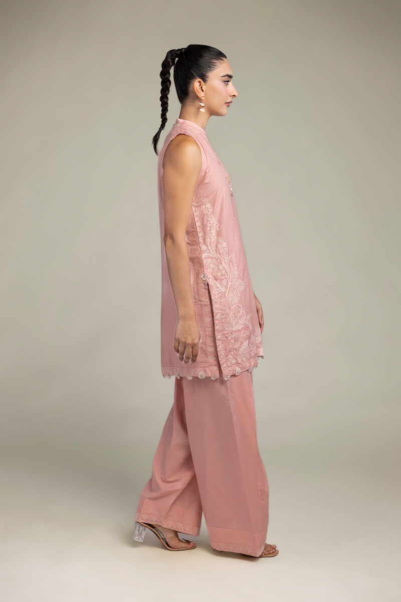 Raw Silk | Pink Solid Shalwar | USD 30.00