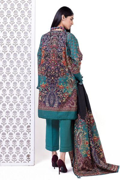 Printed | Light Khaddar Messuri | Tailored 3 Piece | USD 35.00
