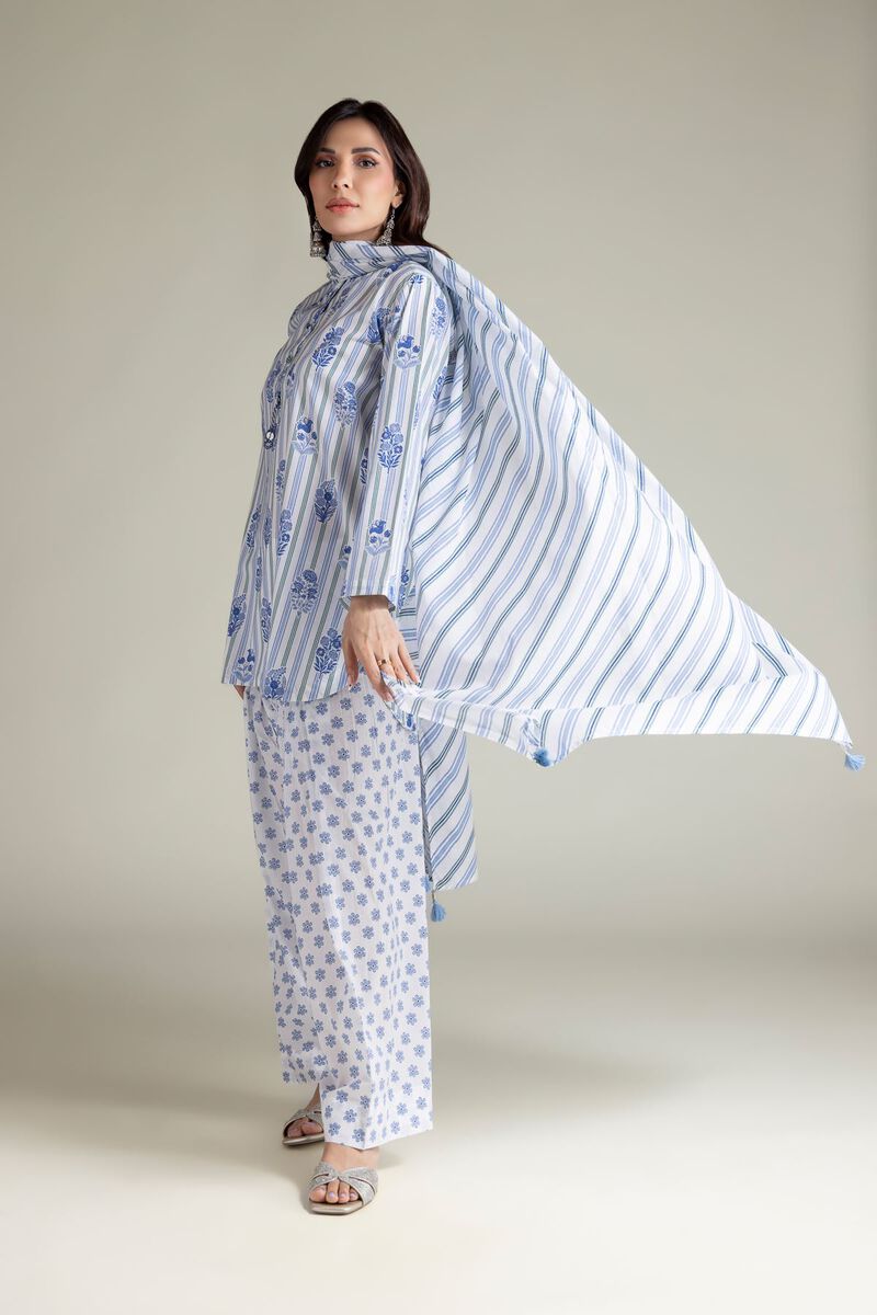 Embroidered | Textured Lawn | White Lawn Dupatta | USD 25.00