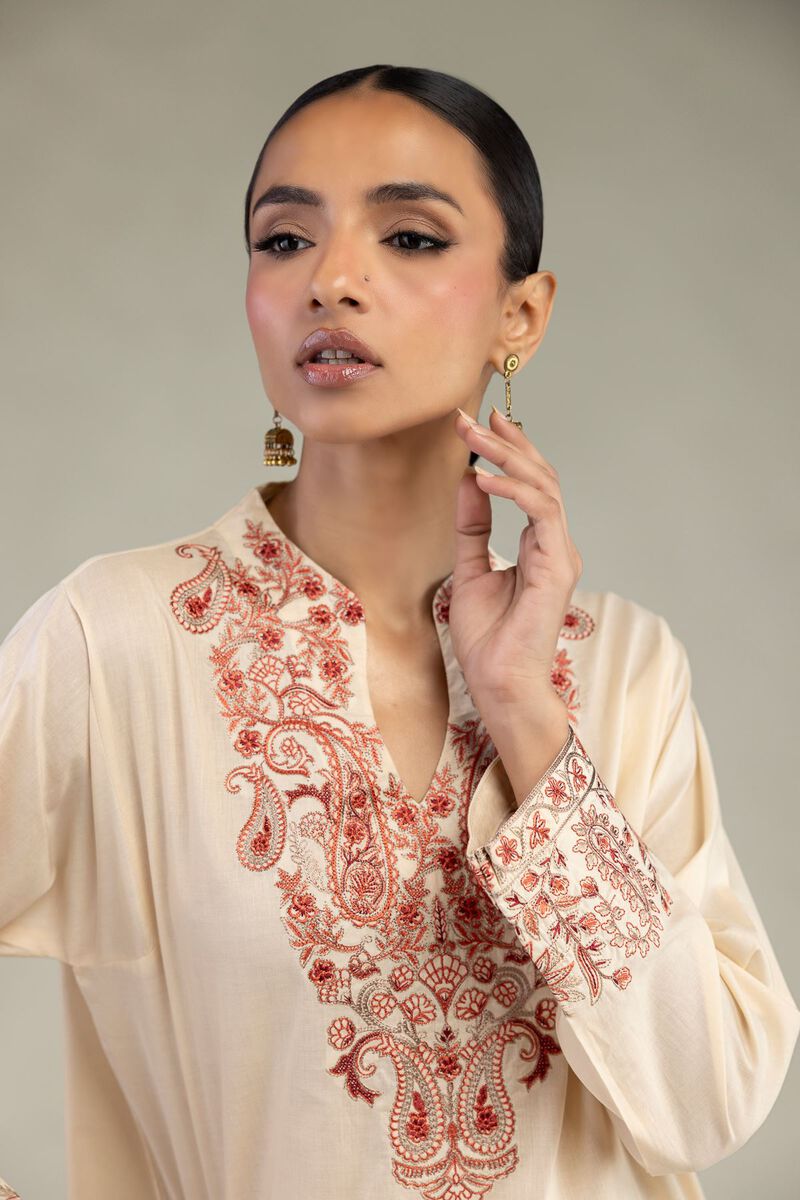 Embroidered | Cambric | Long Cambric Kurta | USD 40.00