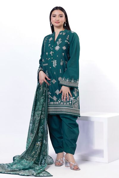 Embroidered | Cotton | Tailored 3 Piece | USD 35.00