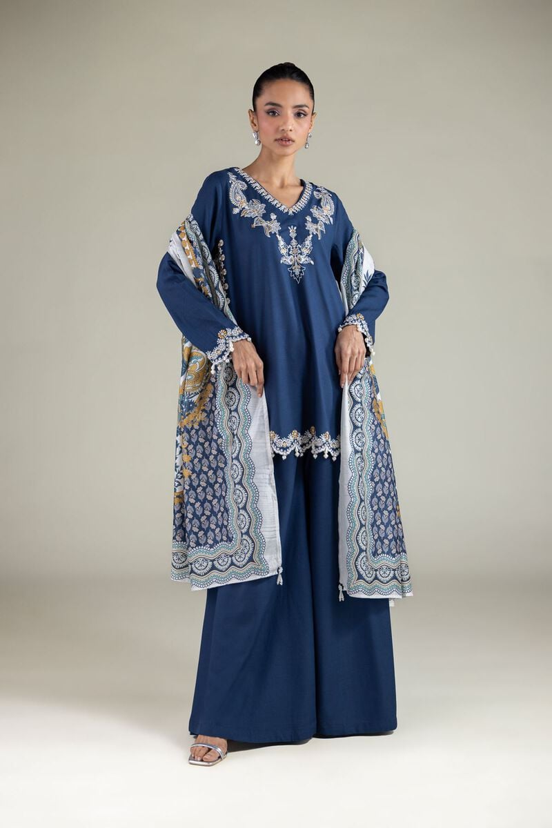 Embroidered | Raw Silk | Pants | USD 30.00