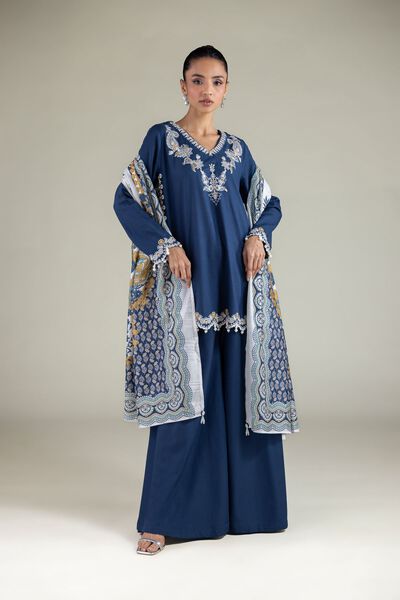 Embroidered | Raw Silk | Pants | USD 30.00