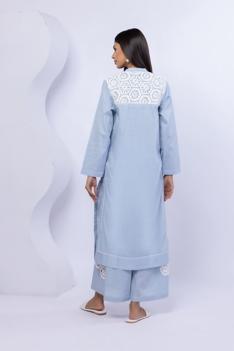 Embroidered | Crosshatch Poplin | Kurta | USD 17.50
