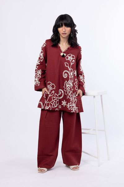 Dyed | Double Layer Striped | Pants | USD 28.00